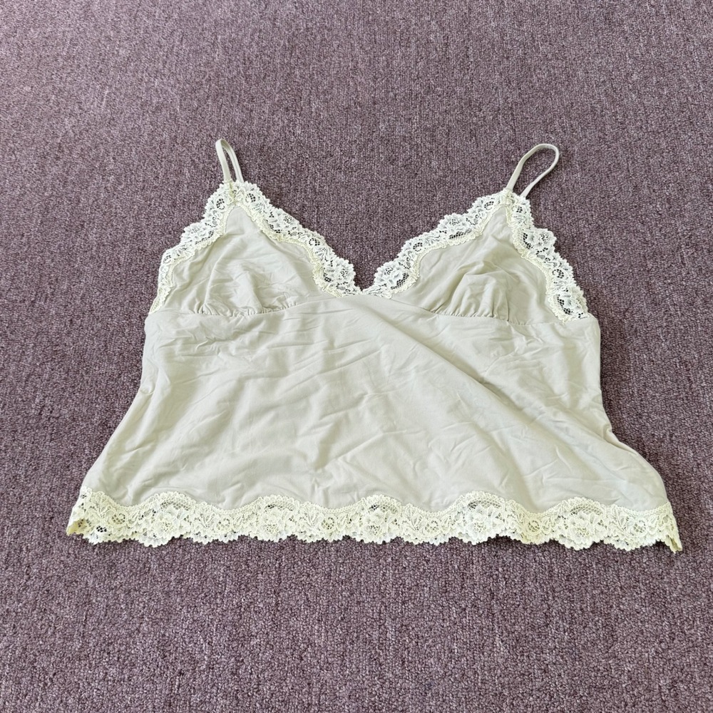 Skims Fits Everybody Lace Triangle Cami Sage Multi Green 3X TP-CAM-6688W NWT